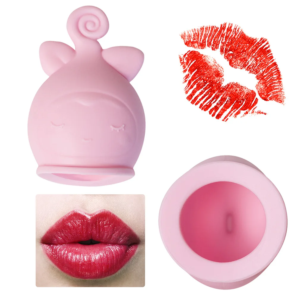 Women Sexy Full Lip Plumper Enhancer Lips Silicone Pout Tools Mouth Fish Natural Labium Plump Shape Tool Lip Muscle Exercise