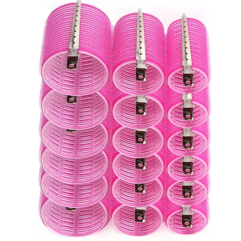 28pcs/Set Hair Roller Sets Self Grip Hook Hair Curlers Heatless Roller Salon Dressing Curlers 3 Sizes Hair Rollers Hair Styling