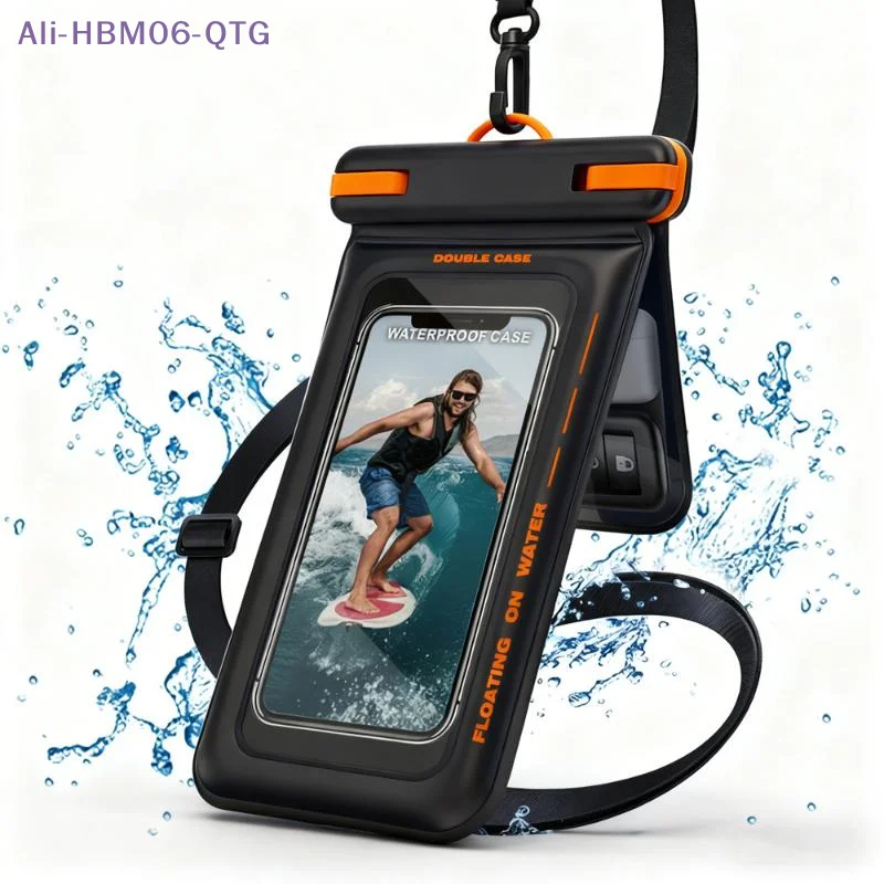 [New] Waterproof Phone Pouch Double Space, Floating Waterproof Phone Case With Lanyard