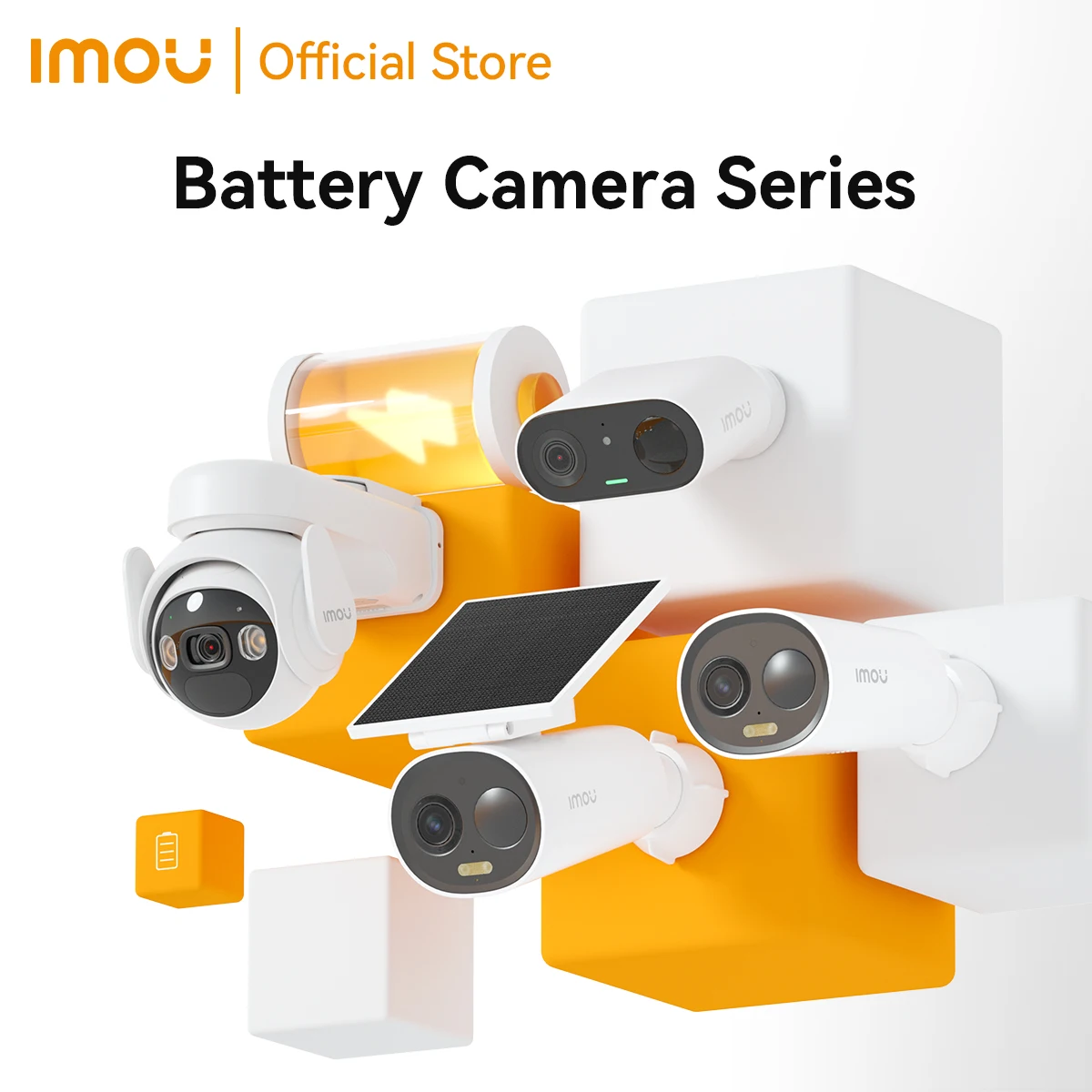 IMOU Wireless Outdoor Solar Security Camera with Battery 2.4G WIFI Camera Solar Panel Color Night Vision Surveillance Camera
